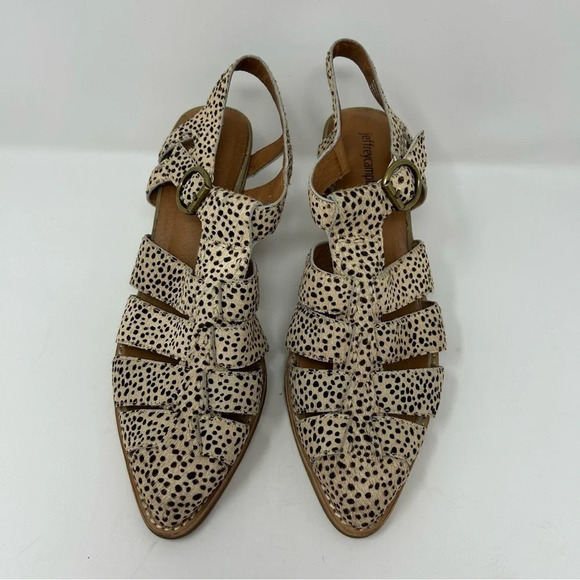 Jeffrey Campbell Angora Calf Hair Sandals Cheetah Size 10 - Picture 12 of 12